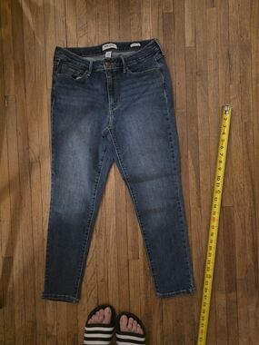 Nine West "Gramercy Crop" Dark Blue Stretch Skinny Jeans